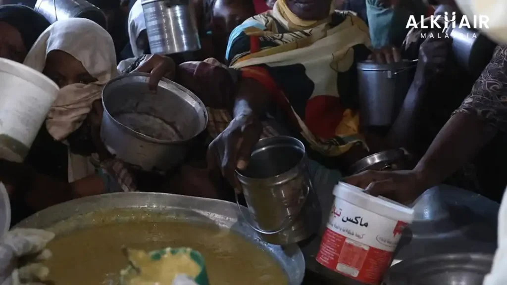 Bantuan kemanusiaan untuk komuniti yang memerlukan keperluan asas