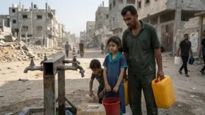 krisis air bersih di gaza - 01