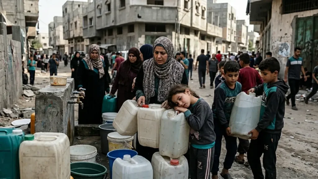 krisis air bersih di gaza - 02